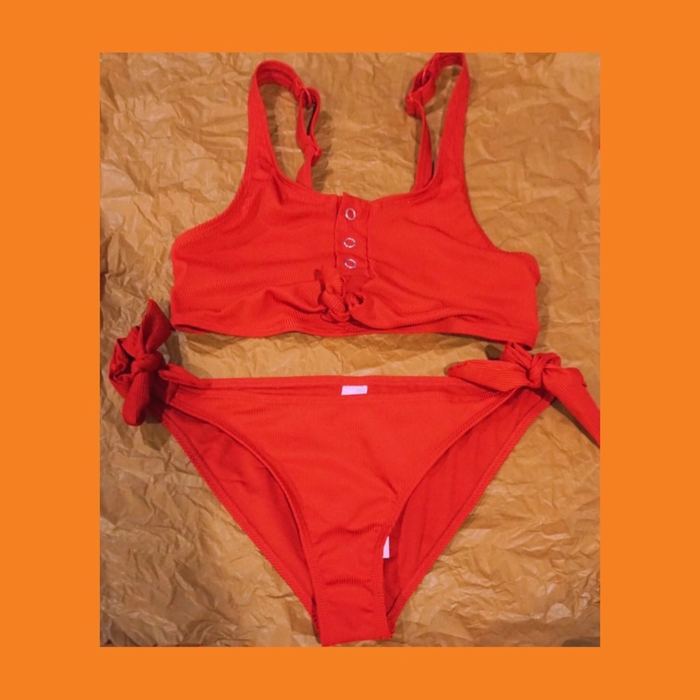 Red swimsuit NWT
